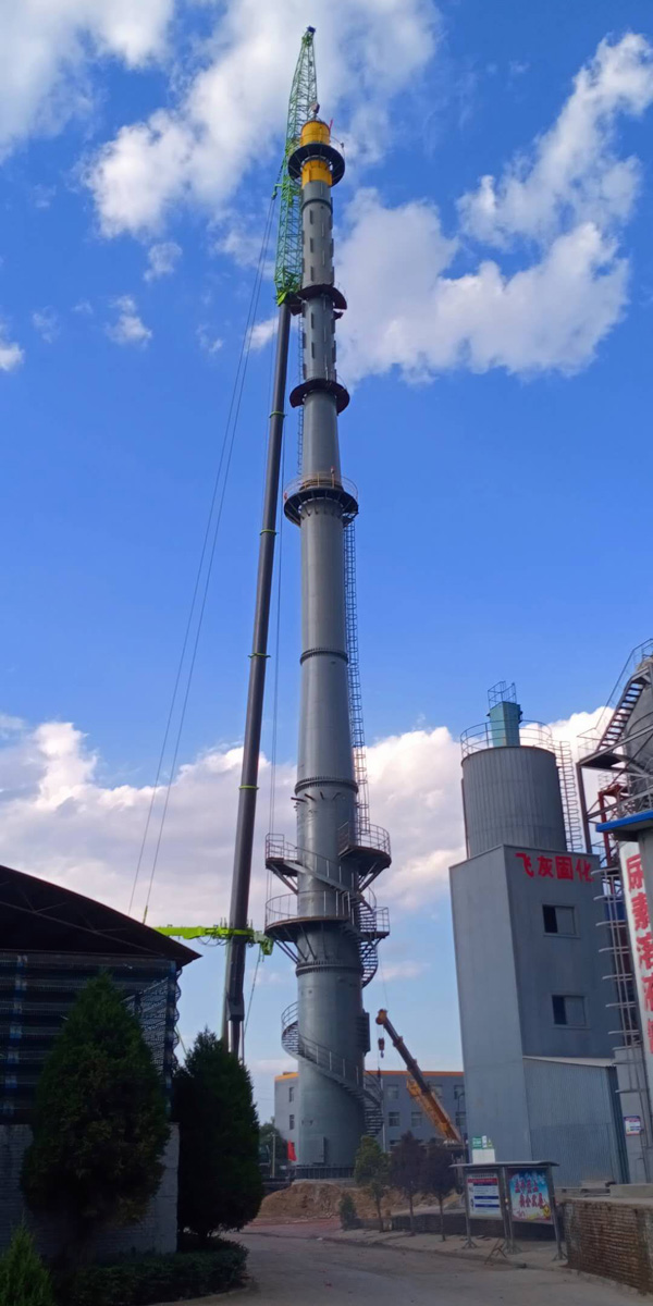 山西忻州垃圾焚燒發電項目（口徑DN2000mm，高度100m）